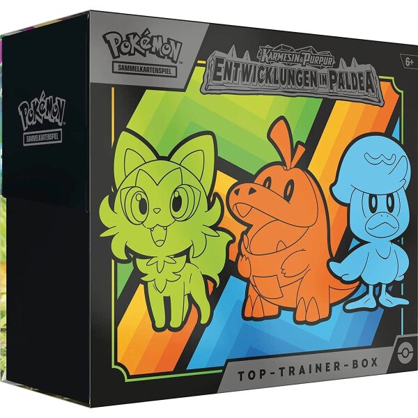 Pok&eacute;mon Karmesin & Purpur Entwicklungen von Paldea Top Trainer Box DE