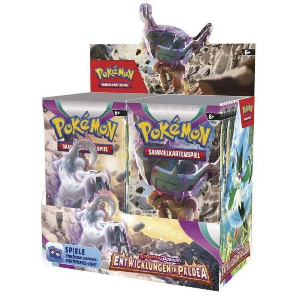 Pok&eacute;mon Karmesin & Purpur Entwicklungen von Paldea Display DE