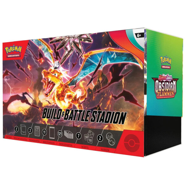 Pok&eacute;mon Karmesin & Purpur Obsidianflammen Build & Battle Stadium DE
