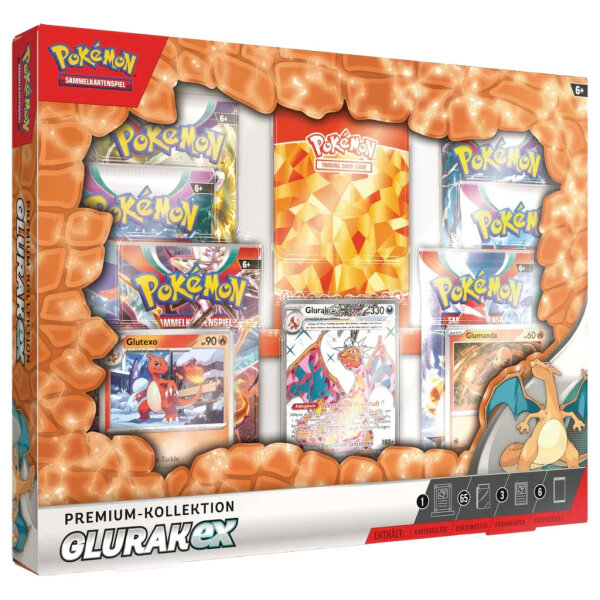 Pok&eacute;mon Karmesin & Purpur Glurak Ex Premium-Kollektion DE