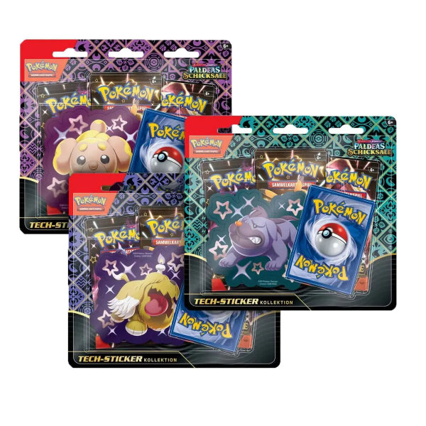 Pok&eacute;mon Karmesin & Purpur Paldeas Schicksale Tech-Sticker Kollektion DE