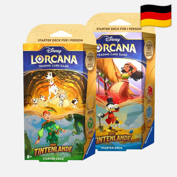 Disney Lorcana Set 3 Die Tintenlande Starter Deck DE