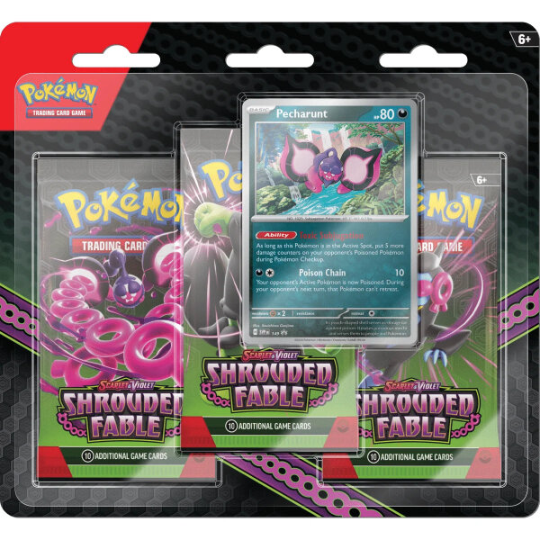 Pok&eacute;mon Scarlet & Violet Shrouded Fable 3-Pack Blister EN