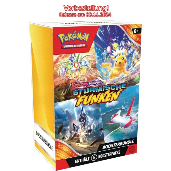 Pok&eacute;mon Karmesin & Purpur St&uuml;rmische Funken Booster Bundle DE