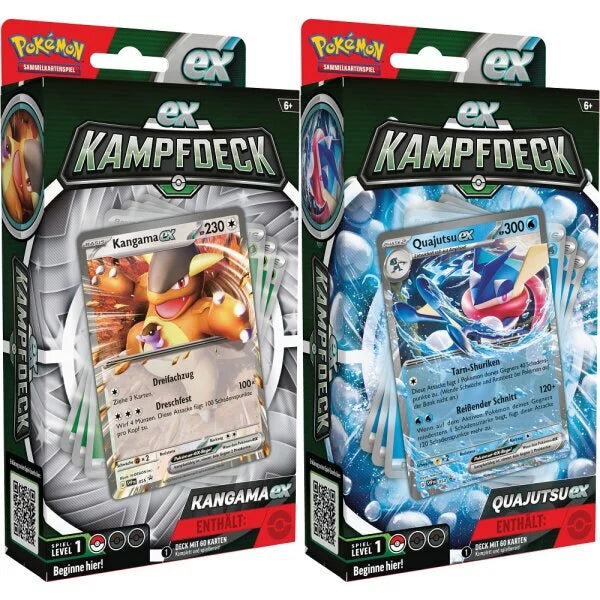 Pok&eacute;mon Karmesin & Purpur Kampfdeck Quajutsu Ex/Kangama Ex DE