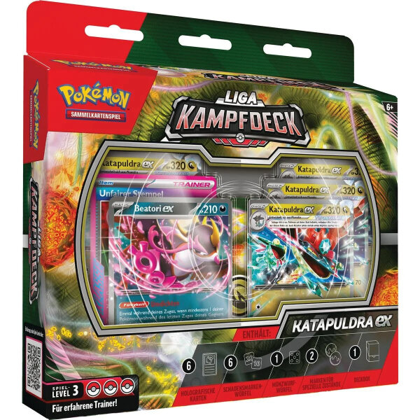 Pok&eacute;mon Karmesin & Purpur Liga-Kampfdeck Katapuldra Ex DE