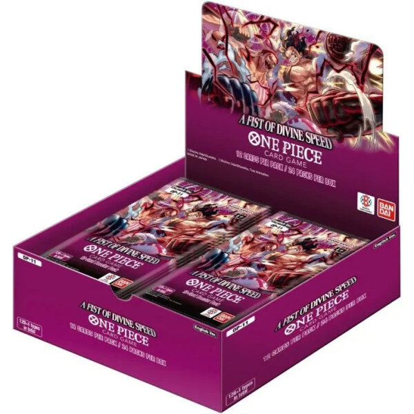 One Piece OP11 A Fist of Divine Speed Display EN