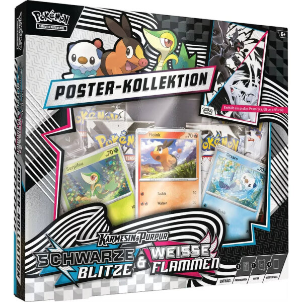 Pok&eacute;mon Karmesin & Purpur "Schwarze Blitze" & "Wei&szlig;e Flammen" Poster-Kollektion DE