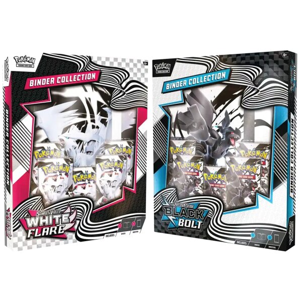 Pok&eacute;mon Scarlet & Violet 10.5 "Black Bolt" & "White Flare" Binder Collection EN