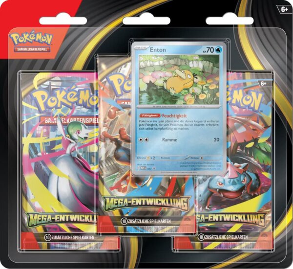 Pok&eacute;mon Mega Entwicklung ME01 3-Blister DE