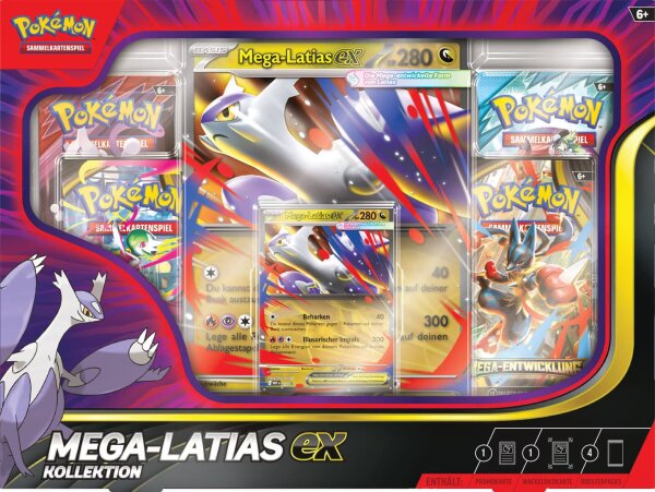 Pok&eacute;mon Mega Entwicklung ME01 Mega-Latias ex Kollektion DE